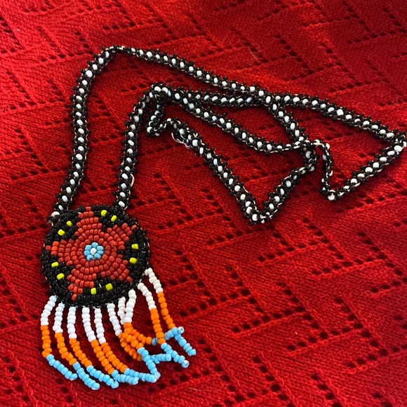 native american Jewelry Native American Seed Beaded Necklace Poshmark